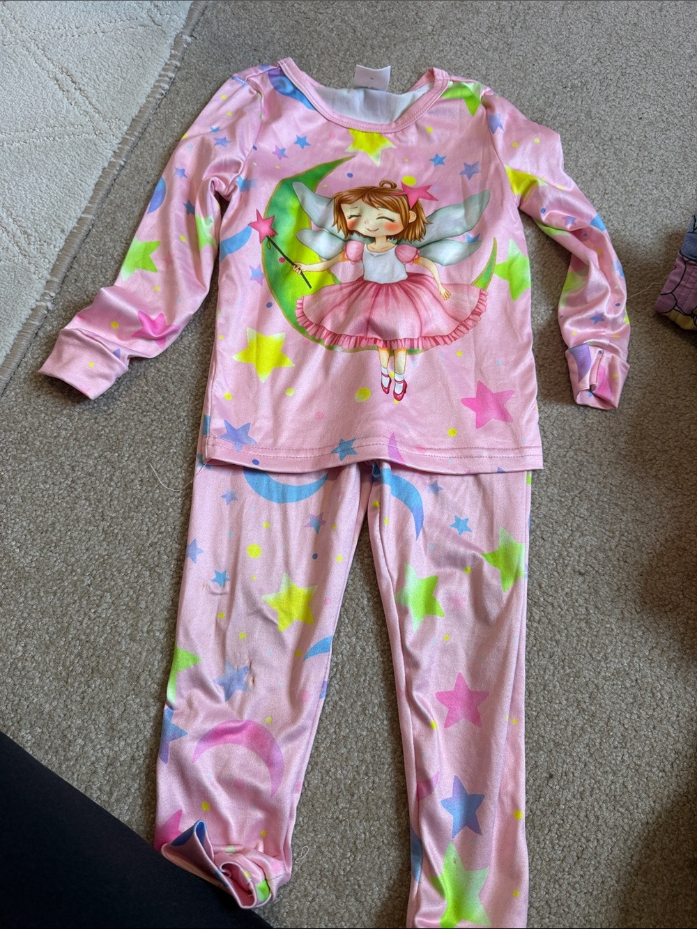 Pink Fairy Starprint Kids Pajama Set